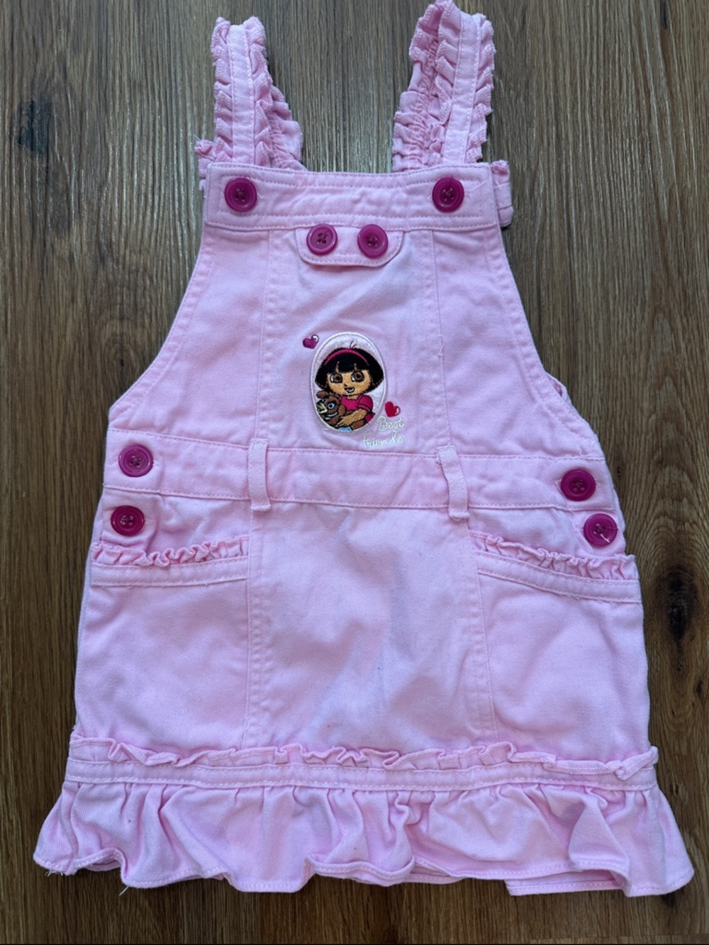 Vintage Nickelodeon Dora the explorer pink dress size 3T